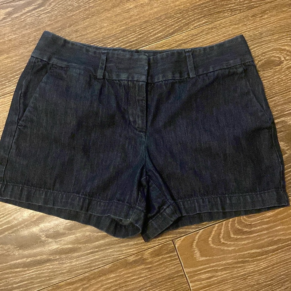 Women Ana Taylor LOFT Dark Blue Jean Shorts Size 2